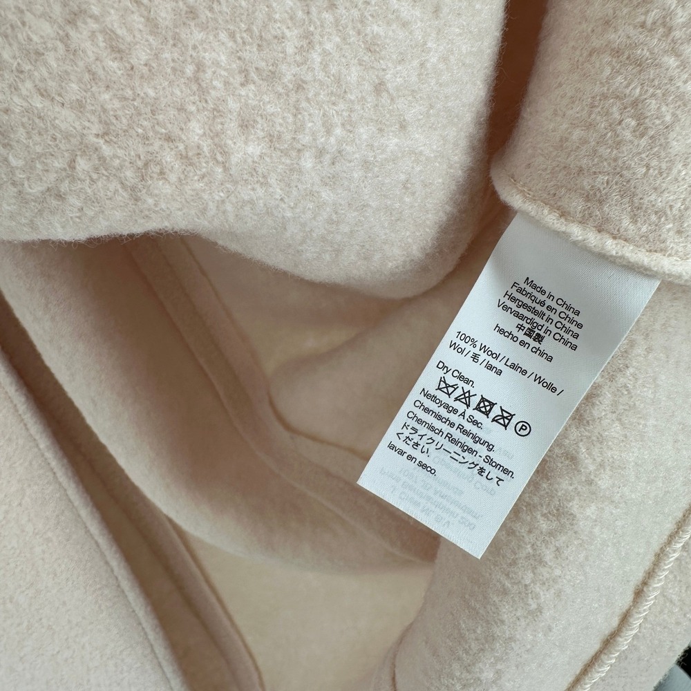 J.Crew Italian Boiled Wool Daphne Topcoat Dusty Ivory Cream Size 14 - Picture 6 of 6